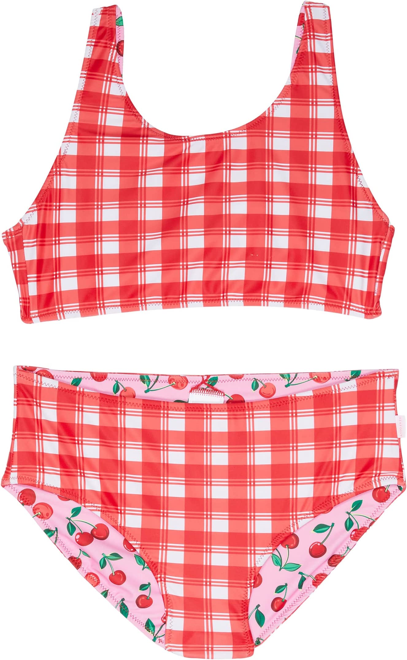 Shop Best Sellers Seafolly Cherry Pie Reversible Bikini Set (Big Kids ...